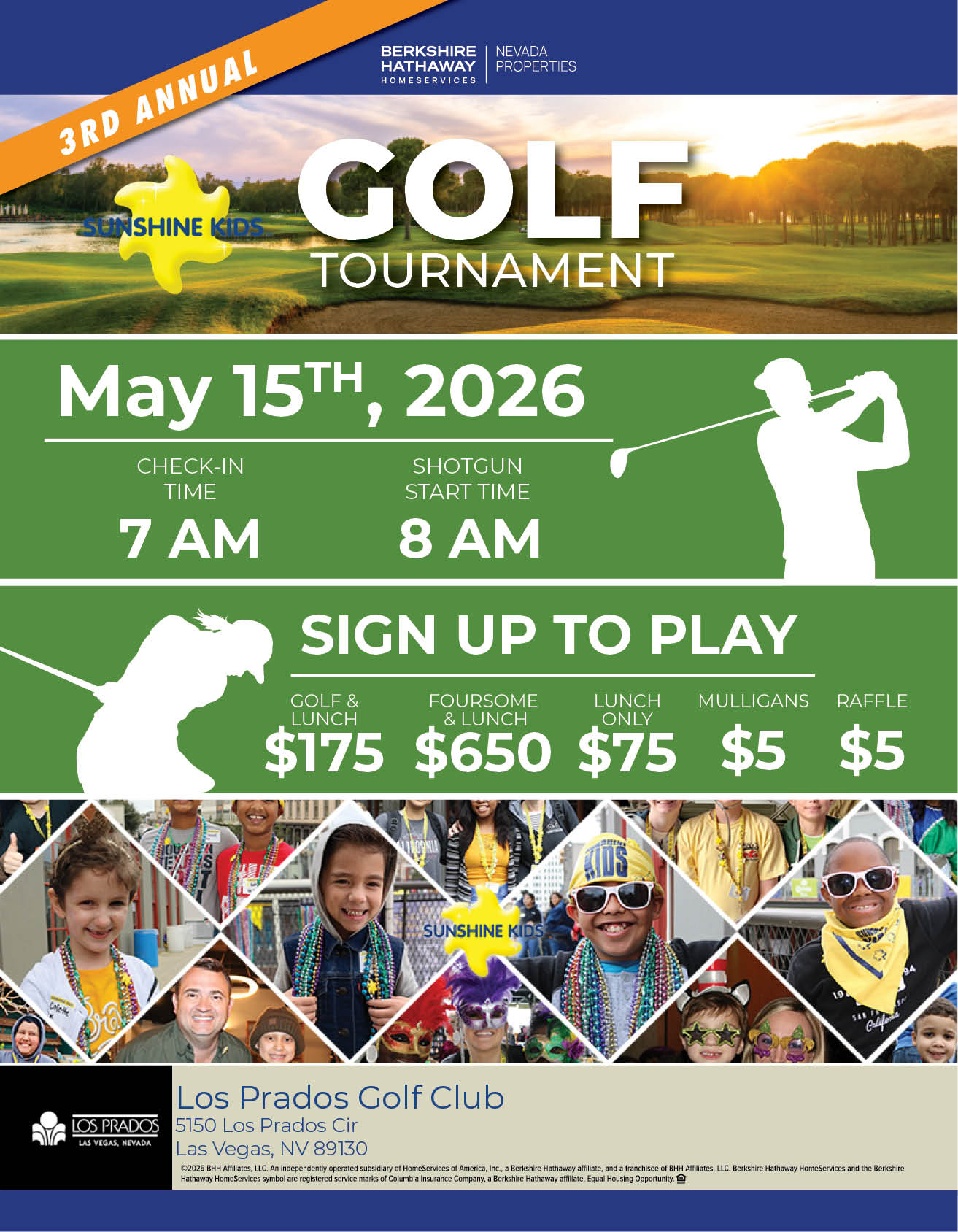 Nevada Sunshine Kids Golf Tournament 2026